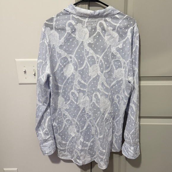 Johnny Was Flore Seersucker Button Down Shirt - Picture 5 of 7